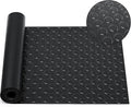Breling 16 in x 10 ft Rubber Flooring Rolls Mats, Heavy Duty Diamond Plate Coin Plate Garage Floor Mat, PVC Water/Stain Outside Resistant Parking Rv Trailer Flooring