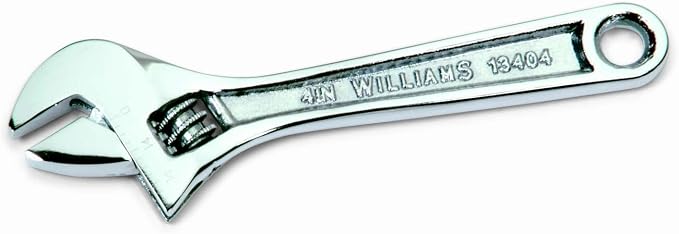 Williams 13404A Chrome Adjustable Wrench 4"
