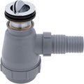 Ambassador Marine - 1-1/2 inch Drain, Flip Trap Sink Drain - no Overflow, 1-1/4 inch & 1-1/2 inch Hose Barb - Chrome - S01-0309-CP-W