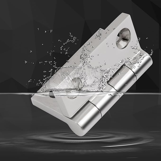 316 Stainless Steel Hinges Marine Grade (2" × 2" or 1-1/2" × 1-1/2" Heavy Duty Boat Hatch Hinge Casting Cabinet Door Hinge with Screws (1.5" x 1.5" 8 Pack)