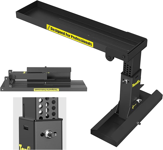 Foldable | Heavy-Duty Ladder Extender Pro, High Strength Steel Material Design Ladder Extension Pro for Stairs w/Non-Slip Mat, 11.4-18" Adjustable Height, Applicable Ladder Feet Spacing 25"