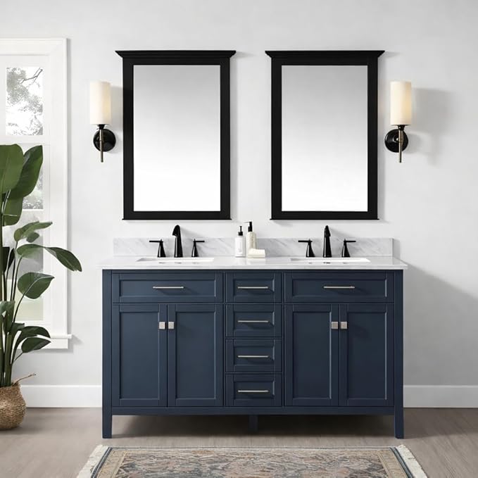 ALL-IN-ONE Paint by Heirloom Traditions, Starry Night (Midnight Blue), Gallon - Durable cabinet and furniture paint. Built in primer and top coat, no sanding needed. Includes our 30 featured color