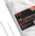 TR Industrial Multi-Purpose Natural Cable Ties, 14 inches, 100 Pack