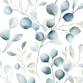Danodoi Blue Green Vintage Leaf Peel and Stick Wallpaper 17.5" x 393" | Waterproof Vinyl Self Adhesive Removable Renter Friendly Floral Contact Paper