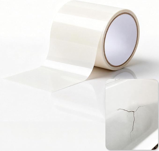 Self-Adhesive Bathtub Repair Kit & Vinyl Siding Patch Kit for Tub Crack, Hole, Wall Repair. Waterproof Shower Wall Cover & Plastic Bathtub Wall Solution. White Bathroom & Tub Repair Kit with Patch