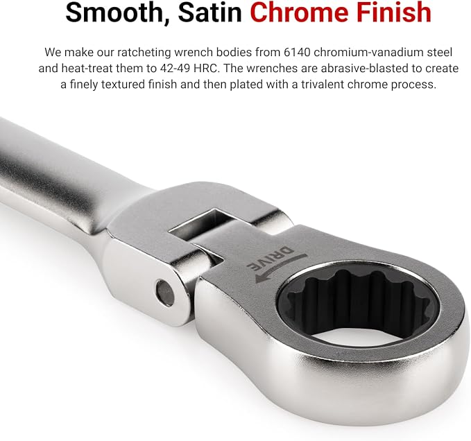 TEKTON 13 mm Flex Head Ratcheting Combination Wrench | WRC26413 | 12-Point