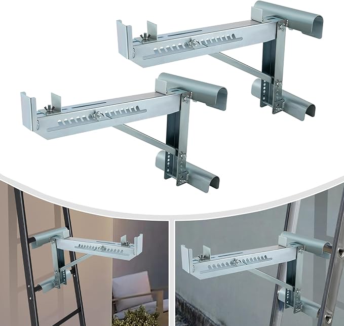 Ladder Jacks Bracket Extension, 2Pcs High Strength Ladder Jack, 661.39 Lbs Capacity Load Bearing Brackets for Scaffolding Extensions, Ladders, and Work Platforms