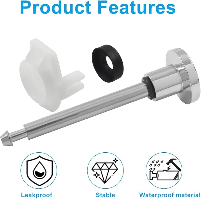 2 Set Chrome Tub Spout Diverter Repair Kit, Bathroom Shower Bathtub Leaky Faucet Repair Replacement Parts, Including Diverter Valve Stems and Cup Seals for Leaky Bathtub Faucets