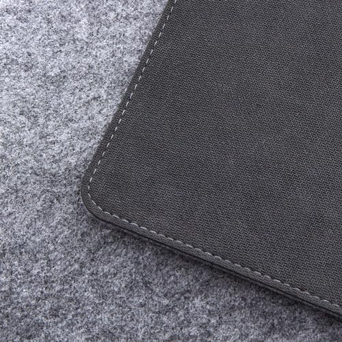 Premium Felt Desk Mat | Small 12" x 27.5" | Multifunctional Desk Pad for Home Office | Mid Gray