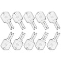 Construction Ignition Keys, 10 Pack 166 Forklift Key Hyster Heavy Equipment Keys for Clark Yale Hyster Komatsu Crown