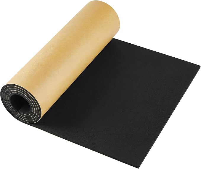 Pangda 1 Piece 78 x 20 x 1/8 Inch Extra Large Marine Foam Roll Closed Cell Rubber with Adhesive Insulation Sheets Lightweight Single Sided Tape Water Weather Resistant for Craft
