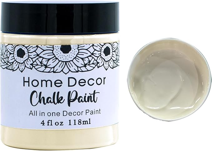 DGAGA 4OZ Cream Furniture Paint Cream Matte Finish Wood Cabinet Sea Blue Chalk Paste Odorless No Sanding DIY Home Decor Chalk Paint for Wooden Furniture, Crafts, Table, Chair