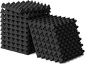 6 Pack 1.5"X12"X12" Acoustic Foam, Sound Proof Egg Crate Foam(Most Soundproofing Design), Upgraded Acoustic Panels, Fire-Retardent Sound Proof Foam Panels for Walls, Doors, Sound Foam Made by WVOVW