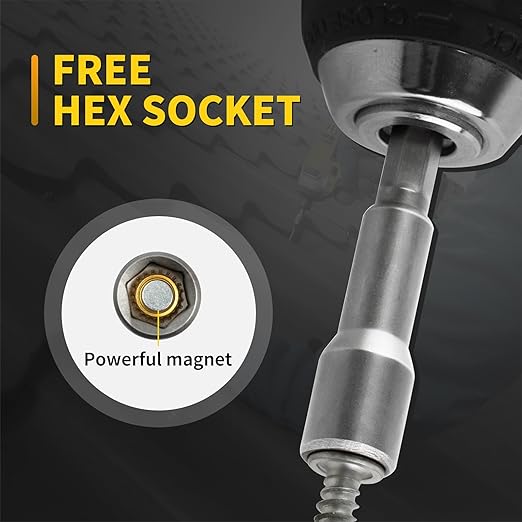 Metal Roofing Screws #12 x 1-1/2", 300 PCS, FIXLINK RUSPERT Hex Head Rubber Washer Sheet Metal Roof Screws Self Drilling Metal to Wood Siding Screws, Hex Socket Included, Silver