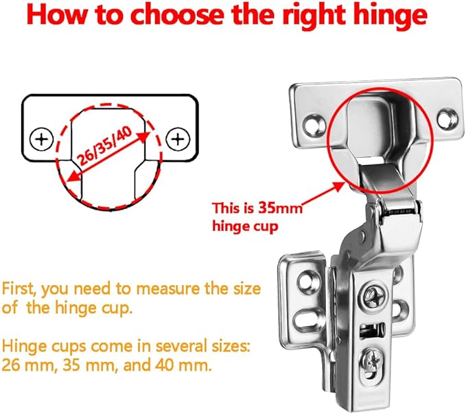 40pcs Inset Cabinet Hinge Frameless Concealed Door Hinges European Soft Closing Four-Hole Mounting Plate Hinges Nickel Plated Finish