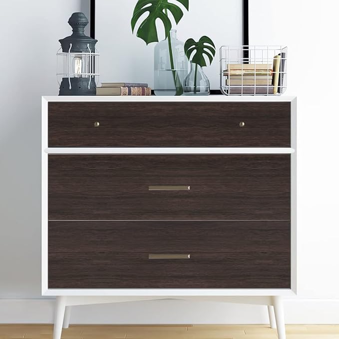 Arthome 16.5" x120" Peel and Stick Wood Contact Paper Self-Adhesive Brown Walnut Wallpaper,Decorative Vinyl Film for Countertop,Cabinets,Shelf,Drawer Liner,Easy to Clean Removable Wall Covering