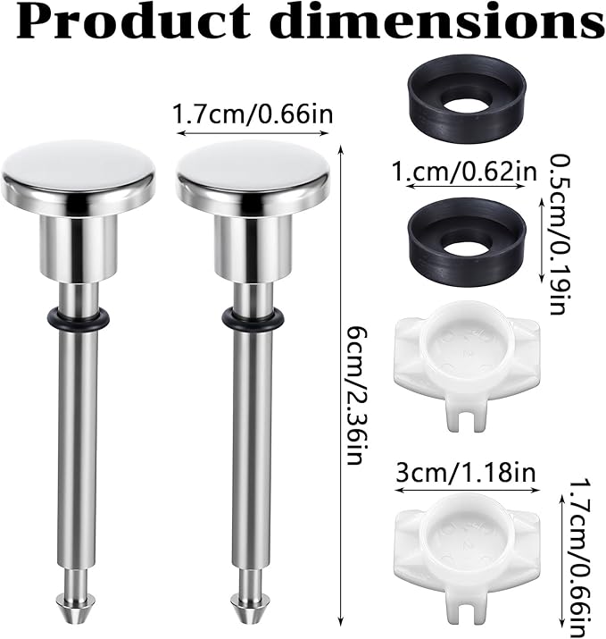2 Set Tub Spout Diverter Repair Kit, Bathroom Shower Bathtub Leaky Faucet Repair Includes Diverters Valve Stems Seals and Diverters Gates Leak Faucet Replacement Parts