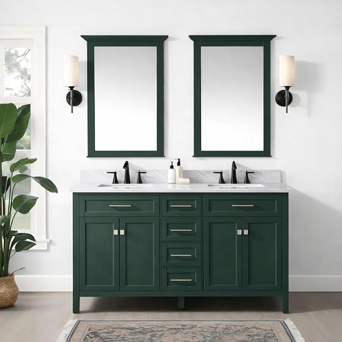 ALL-IN-ONE Paint by Heirloom Traditions, Evergreen (Deep Emerald Green), Quart - Durable cabinet and furniture paint. Built in primer and top coat, no sanding needed. Includes our 30 featured color