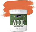 DWIL Matte Finish Furniture Paint - 16 Oz Wood Paint for Cabinets, Doors, Tables, and Dressers Refinishing - Water-Based, Non-Toxic & Odorless, Easy to Apply(Carrot Orange)-Without Tools