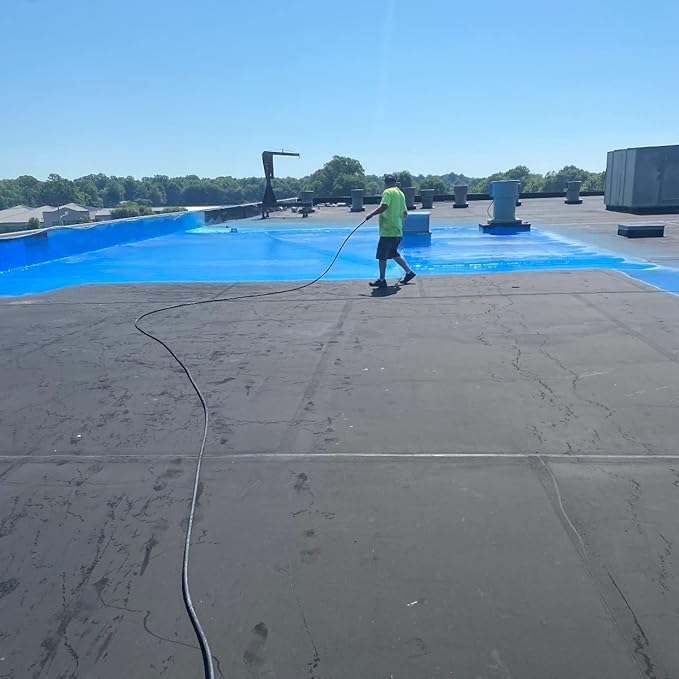 AMES BMX1RG 1 Gallon Blue Max Regular Liquid Rubber Waterproofer, Blue Liquid Rubber Waterproofer Interior and Exterior