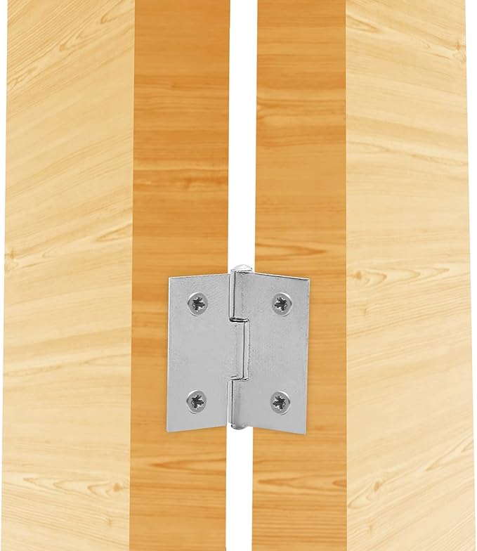 Piutouyar 6Pack Butt Hinge 1 Inch Mini 304 Stainless Steel Small Cabinet Folding Craft Hinges With Mounting Screws for Boxes Gate Drawer