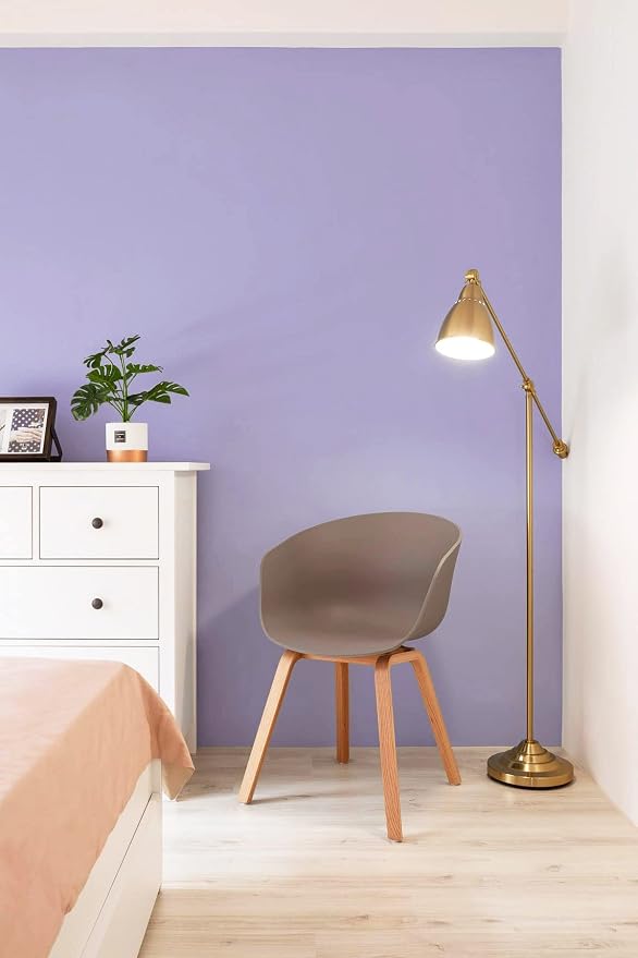 118"x17.7" Purple Wallpaper Solid Color Peel and Stick Wallpaper Purple Contact Paper Solid Color Self-Adhesive Removable Wall Paper for Wall Furniture Cabinet Covering Vinyl Rolls