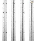 4Pcs Continuous & Piano Hinges, 16Inch 1.2'' Open Width, Silver Heavy Duty, Stainless Steel, 0.04'' Folding for Storage Boxes, Cabinets, Door, Piano, Wood Furniture