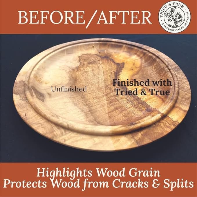 Tried & True Original Wood Finish, Gallon - Linseed Oil & Beeswax Blend, Ideal for All Woodwork, Long-Lasting Durability, Food Safe Sealer, Non-Toxic Wood Finish