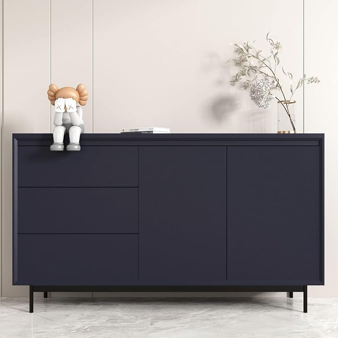 30"x400" Dark Blue Wallpaper Peel and Stick Dark Blue Wallpaper for Bedroom, Navy Wall Vinyl Removable Dark Blue Contact Paper for Cabinets and Drawers Waterproof Navy Contact Paper