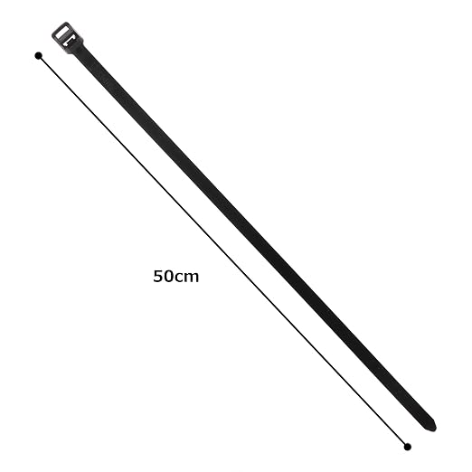 Panduit PRT6EH-C0 Cable Tie, Releasable, Extra-Heavy, Weather Resistant Nylon 6.6, 22.2-Inch Length, Black (100-Pack)