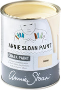 Annie Sloan Chalk Paint® (Cream, 1 Litre/33.8 Fl Oz) a unique decorative paint for furniture, cabinets and home décor with no sanding or priming