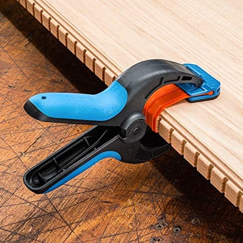 Rockler Bandy Spring Clamps (3-Pair) One-Handed Nylon Clamp Set