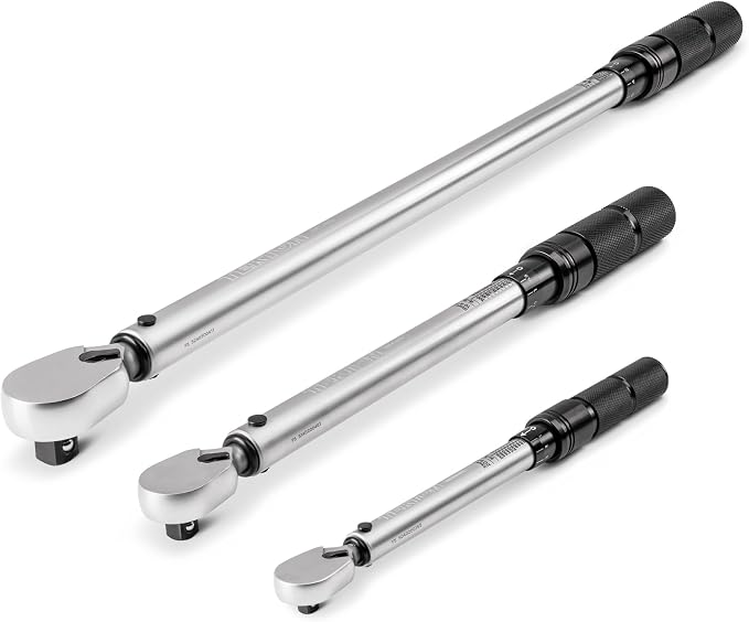 TEKTON 1/4, 3/8, 1/2 Inch Drive Micrometer Torque Wrench Set | TRQ95902