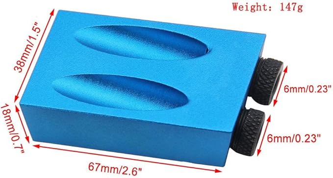 14Pcs Pocket Hole Jig, 15 Degree Dowel Drill Joinery Kit Hole Screw Jig with 6/8/10mm Drive Adapter for Woodworking Angle Drilling Holes, Carpenters Woodwork Guides Joint Angle Carpentry Locator