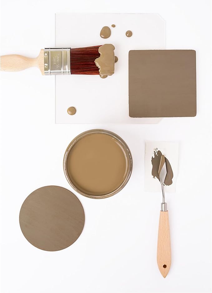 Dixie Belle Silk All-in-One Mineral Paint | Truffle (16oz) | Deep Earthy Brown All-in-One Water Based Primer + Topcoat | Durable Furniture Paint | Low Reflective Finish
