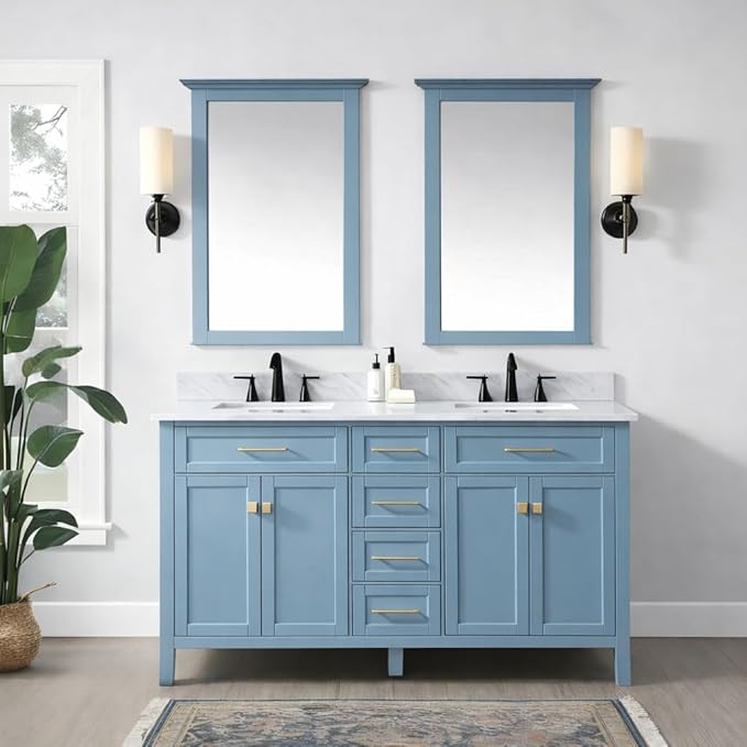 ALL-IN-ONE Paint by Heirloom Traditions, French Toile (Vivid Blue), 8oz Sample - Durable cabinet and furniture paint. Built in primer and top coat, no sanding needed. Includes our 30 featured color