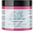 Dixie Belle Silk All-in-One Mineral Paint - Prickly Pear (16oz) - Deep Cool Pink Water Based Built-In Primer + Topcoat for Wood + Metal - Furniture Paint - Low Reflective Finish
