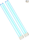 TURBRO 36W HVAC UV Light, UV Bulb with 4-Pin 2G11 Base, Replacement Light for UV36D, UV36P, and UV72P Systems, for Cleaning Air, AC Systems, and Ponds, 15.2 in Long, 2 Pack