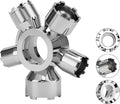 Upgraded Metal 10-in-1 Faucet Aerator Tool - Universal Plumbing Repair Removal Kit, Compatible with Hidden Thread/Housed Aerators, Covers M16.5/M18.5/M21.5/M22/M24/M28 Sizes, Long-Lasting Metal Build
