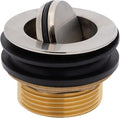 Ambassador Marine - 1-1/2 inch Drain, Flip Drain - no Overflow, Straight, 1-1/4 inch-M Thread Adapter - Brushed Nickel - S01-0304-NP-W