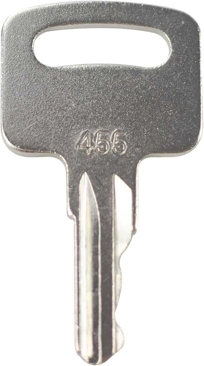 6PCS 455 Ignition Keys Heavy Equipment Forklift Key 104466 Compatible with Boo-m Lifts Scissor Lift Gen-ie Skyjack Te-rex JL-G Snor-kel Snor-kel Man-Lift Upright