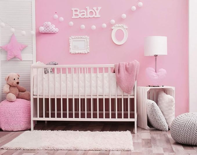 393"x17.7" Pink Peel and Stick Wallpaper Solid Color Contact Paper Self Adhesive Removable Wallpaper for Wall Covering Vinyl Roll