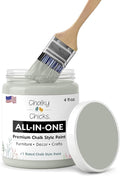 Chalky Chicks 4 Fl Oz Matte Normandy (Light Gray) Chalk Paint for Furniture Without Sanding - No Prep Furniture Paint No Sanding All in One for Crafts, Wood, Walls, Cabinet, Metal, Dresser, Farmhouse