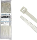Kable Kontrol Heavy Duty Cable Zip Ties 100 Pcs 22 Inch, Natural White, 250 Lbs Tensile Strength, Self-locking Nylon Clear Plastic Wire Ties wraps for Indoor or Outdoor Use