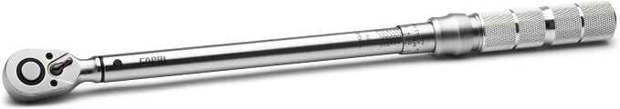 Capri Tools 31202 30-150 Foot Pound Industrial Torque Wrench, 1/2" Drive, Matte Chrome