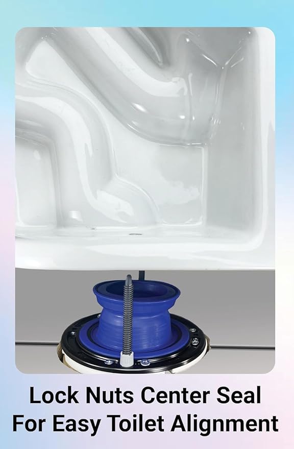One N Done Toilet Flange Repair Kit - Toilet Kit For Low or Broken Flange. Toilet Wax Ring Replacement Kit W/Toilet Flange Extender Kit, Easy Toilet Bolts, & Toilet Caps For Bottom of Toilet. 3X