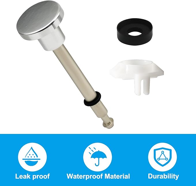 Waziaqoc 2 Set Tub Spout Diverter Repair Kit, Includes 2 x Diverter Valve Stems, 2 x Cup Seals and 2 x Gates, Leaky Faucet Repair Replacement Parts for Bathroom Shower Bathtub, Brushed Nicke