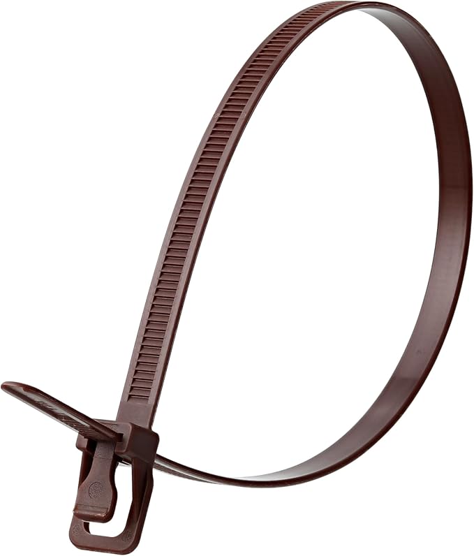 RETYZ WorkTie 14 Inch Brown Releasable Tie - 50 Pack