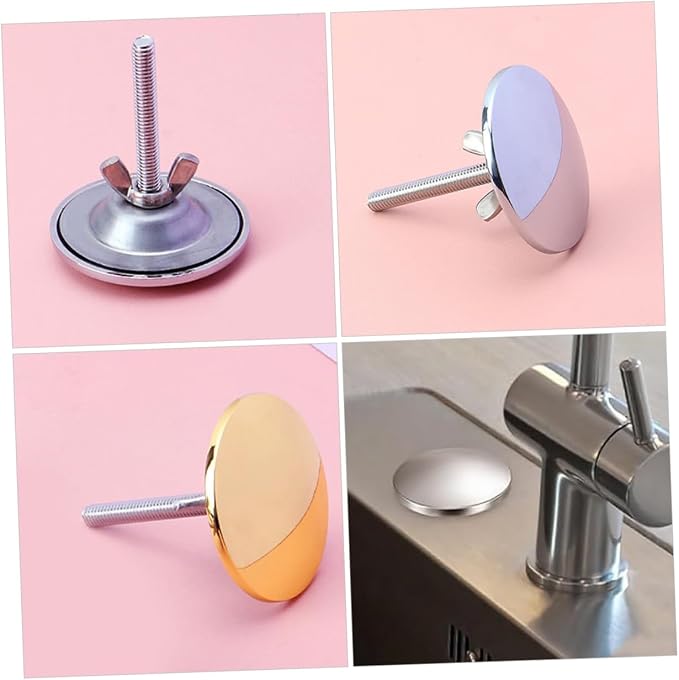 OSALADI 8pcs Sink Hole Cover for Kitchen Faucet Decorative Water Sink Caps and Bathroom Basins Easy Installation Stylish Aesthetic