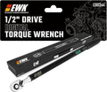 1/2 Inch Drive Digital Torque Wrench 7.4-147.6 ft-lbs (10-200 Nm) | IS0 6789, ±1.5% clockwise / ±2.5% counterclockwise, LCD Display, LED Buzzer Vibration Alert, 30 Memory Values